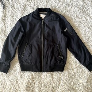 Michael Kors medium navy blue bomber jacket